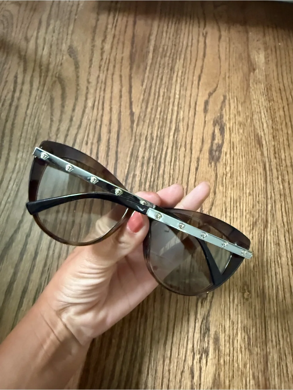 Versace Brown Tortoiseshell Cat-Eye Women's Sunglasses